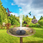 【Hachik】1.5W Solar-Powered Floating Water Fountain - Ideal for Outdoor Garden Ponds, Pools, and Bird Baths