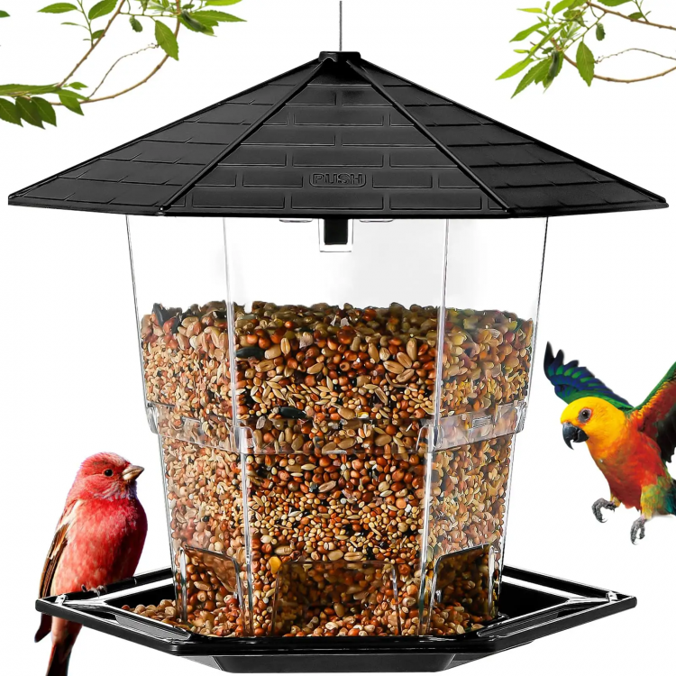 【OHHLA】Outdoor Bird Feeder with Secure Latch – Perfect for Attracting Birds to Your Garden