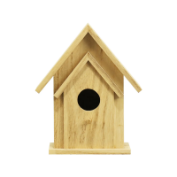 【OHHLA】 Customizable Wooden Bird House for Garden – Perfect for Feeding Birds with Adjustable Size & Color