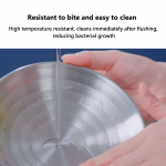 【Hachik】 Automatic 304 Stainless Steel Pet Bowls – Ideal for Small & Medium Dogs, Cats, Food & Water Bowls with Rounded Wave Texture