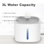 【RURMEOK】 3L/100oz Cat Water Fountain – Large Capacity Pet Water Fountain with Low Water Shut Off for Cats and Dogs