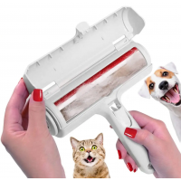 【OHHLA】 Self-Cleaning Reusable Carpet Cat Fur & Pet Hair Remover Roller – Lint Brush for Dogs and Cats