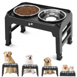 【Hachik】Adjustable Height Dog Bowl Stand – Provide Your Pet with a Comfortable and Healthy Feeding Experience